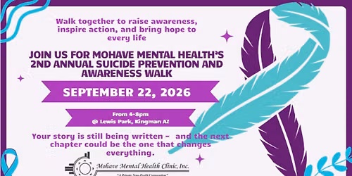 2nd Annual Suicide Prevention & Awareness Walk