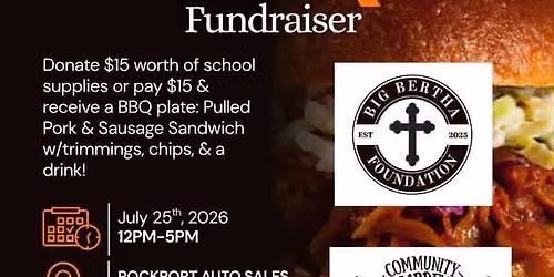 BBQ Fundraiser for School Supplies!