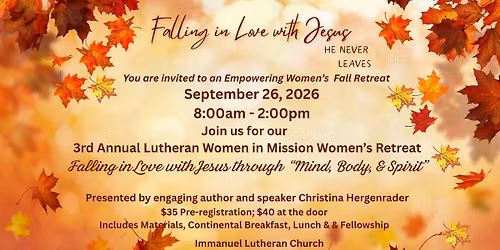 3rd Annual LWM Women's Retreat