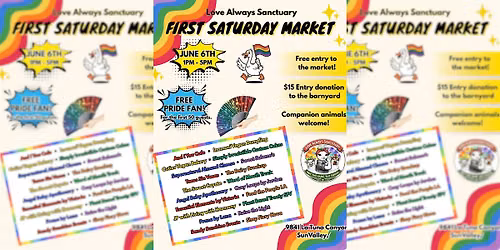 First Saturday Market at Love Always Sanctuary- FREE ENTRY!