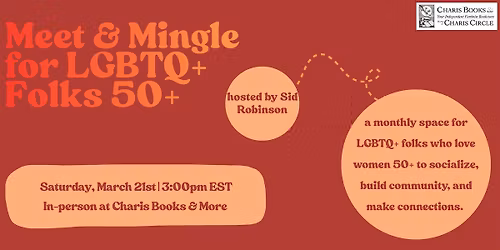 Monthly Meet & Mingle for LGBTQ+ Folks 50+