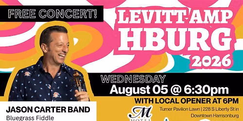 FREE CONCERT Jason Carter Band - Levitt AMP Harrisonburg Music Series