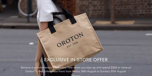 Oroton Outlet Birkenhead Pop Up Store Opening
