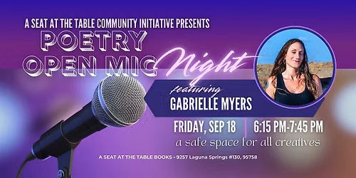 Poetry Open Mic Night at the Bookstore w\/ Gabrielle Myers