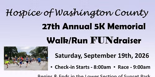 27th Annual 5K Memorial Walk\/Run FUNdraiser