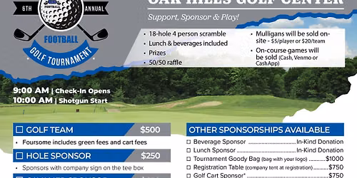 Capital City Football Team Golf Tournament