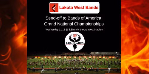 Send-Off Performance for Bands of America Grand National Championships