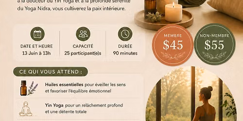 Atelier Yin & Yoga Nidra — 35 Allée de Hambourg, suite 206, Gatineau, QC, Canada, Quebec J9J 4J6
