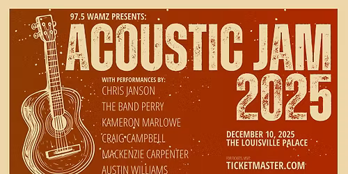 Acoustic Jam 2025 presented by 97.5 WAMZ