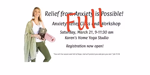 Yoga for Anxiety Relief: Workshop and Class 
