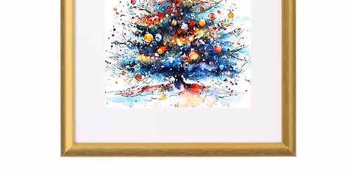 Watercolour Christmas (Premium Framed Finish)