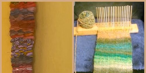 M&C Peg Loom Workshop with natural wools