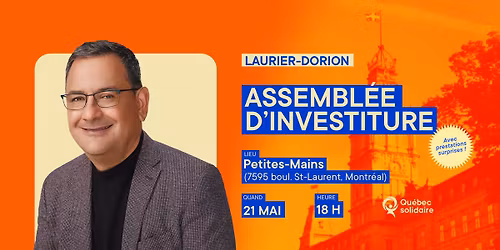 Assembl\u00e9e d'investiture dans Laurier-Dorion