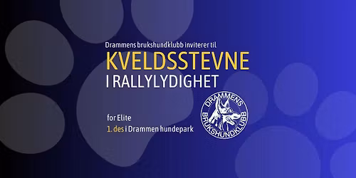 Kveldsstevne rallylydighet klasse elite