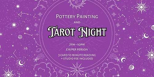 Pottery Painting and Tarot Night