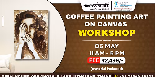 Penkraft Coffee Painting Art On Canvas Workshop