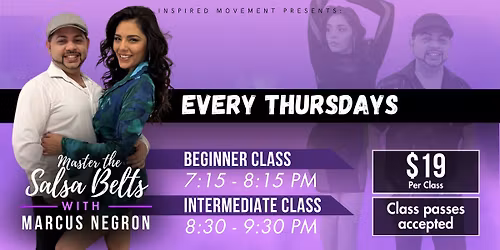 Master the Salsa Belts with Marcus Negron