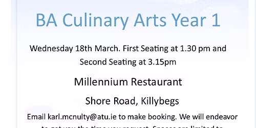 Afternoon Tea at ATU, Killybegs