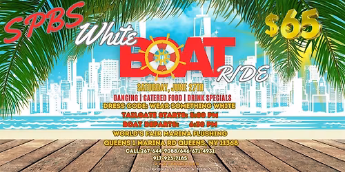 ALL WHITE BOAT RIDE