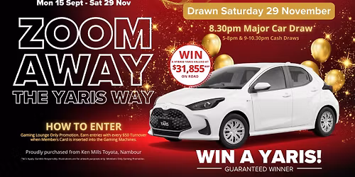 Zoom Away The Yaris Way - Major Draw Day