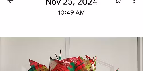 Christmas wreath workshop