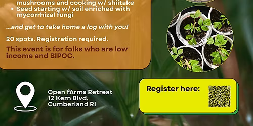 MEO & OFR Present: Grow your own edible mushrooms + Seed Starting