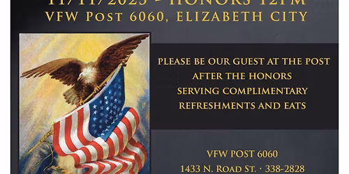 Veterans Day Ceremony - Public Encouraged