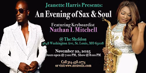 An Evening Of Sax & Soul with Jeanette Harris & Nathan Mitchell