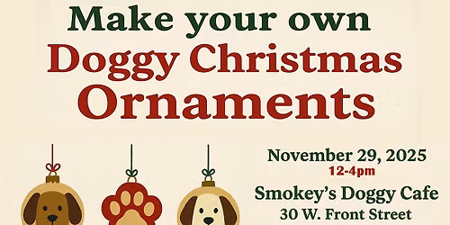 Make your own Doggy Christmas Ornaments!