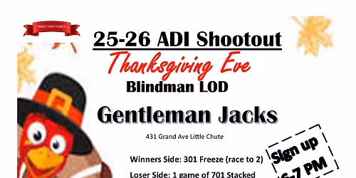 Thanksgiving Eve Blindman LOD