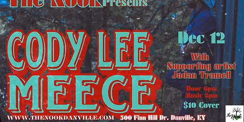 Cody Lee Meece with supporting artist Jadan Tramell