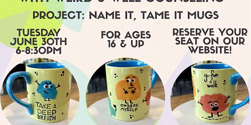 Paint, Create, Regulate - JUNE - Name It, Tame It Mugs