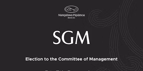Special General Meeting - Election to the Committee of Management
