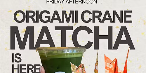 Matcha & Origami Crane