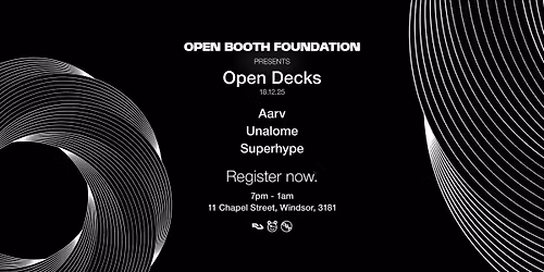 Open Booth Foundation presents: Open Decks at Killing Time