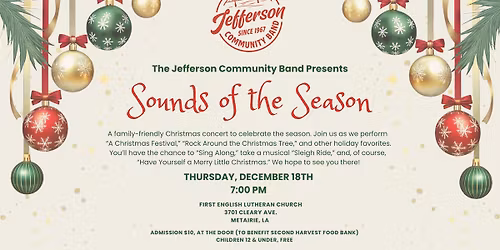 Sounds of the Season Concert
