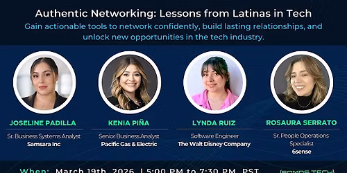 Authentic Networking: Lessons from Latinas in Tech
