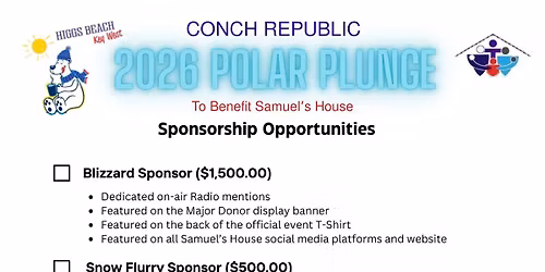2026 Annual Southernmost Conch Republic POLAR PLUNGE