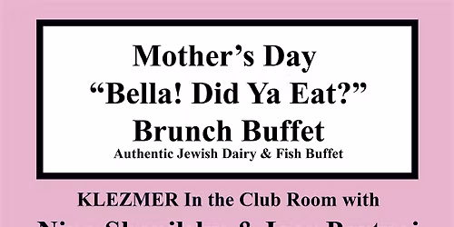 Mother's Day Brunch Buffet at Free Times Cafe!