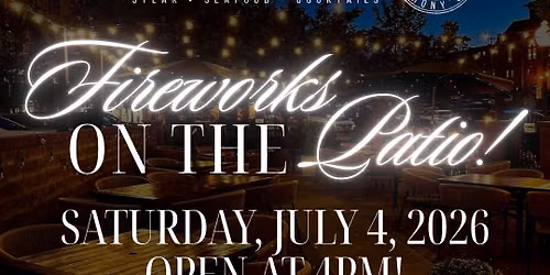 4th of July Fireworks on the Patio!