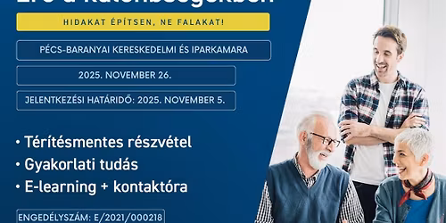 Gener\u00e1ci\u00f3s Mozaik \u2013 Er\u0151 a k\u00fcl\u00f6nbs\u00e9gekben - ingyenes k\u00e9pz\u00e9s a kamar\u00e1ban