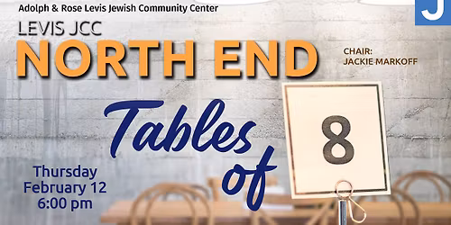 Levis JCC North End Tables of 8