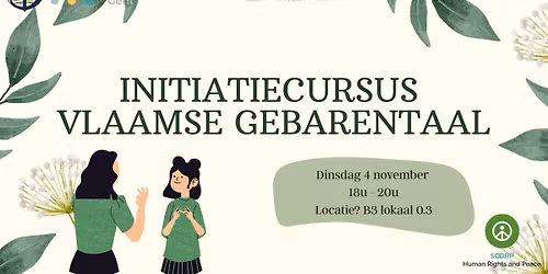 Initiatiecursus Vlaamse Gebarentaal