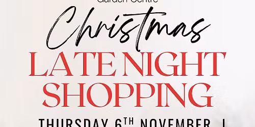 Christmas Late Night Shopping Discount Event