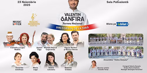 Ia\u0219i: Valentin Sanfira - "Din copilul de la \u021bar\u0103"