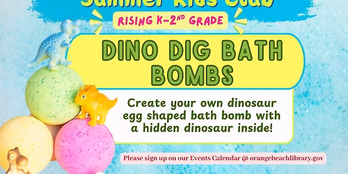 Summer Kids Club- Dino Dig Bath Bombs 