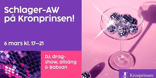 Schlager after work p\u00e5 Kronprinsen!