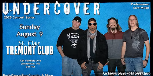 UNDERCOVER at Tremont Club - 08.09.2026 (5-8PM)