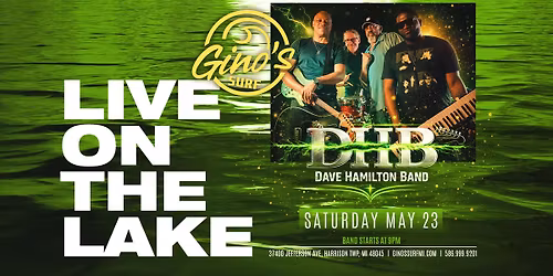 Live on the Lake with Dave Hamilton Band at Gino's Surf!