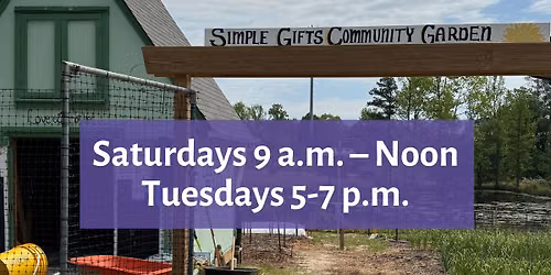 Simple Gifts Community Garden Work Day